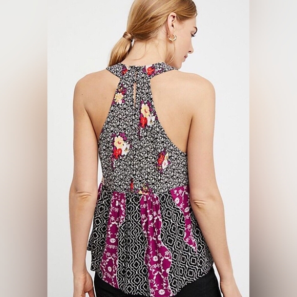 Free People Dream Darlin' Printed Swing Tank Small - Picture 3 of 10
